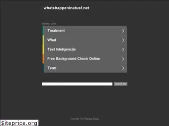 whatshappeninatusf.net