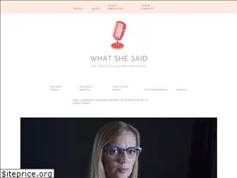 whatshesaidtalk.com