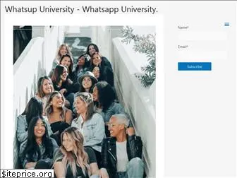 whatsupuniversity.com