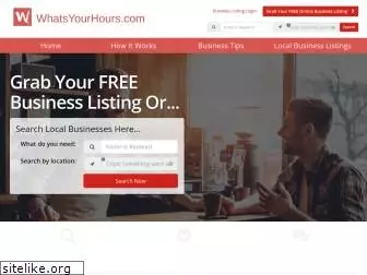 whatsyourhours.com