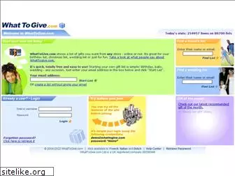 whattogive.com