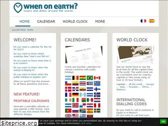 whenonearth.com