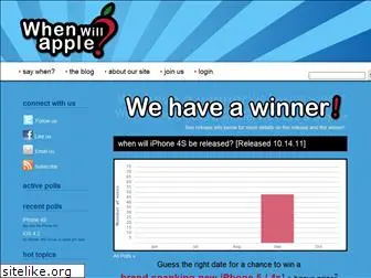 whenwillapple.com