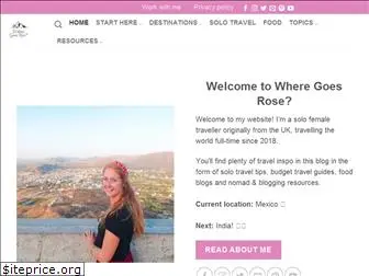 wheregoesrose.com