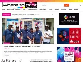 wheretoprintmagazine.com