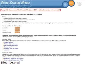 whichcoursewhere.co.nz