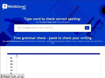 whichiscorrect.com