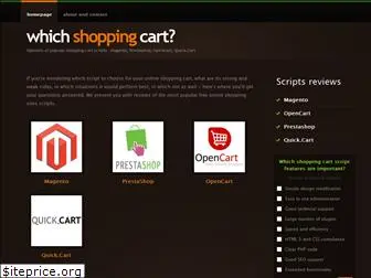 whichshoppingcart.com