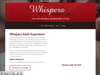 whispersadultsuperstore.com