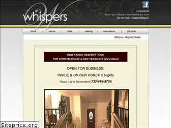 whispersrestaurant.com