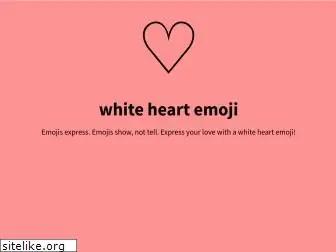 whiteheartemoji.com