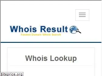 whoisresult.com