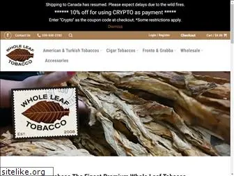 wholeleaftobacco.com