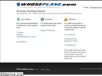 whoseplane.com