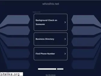 whosthis.net