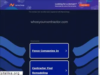 whosyourcontractor.com