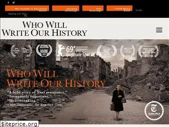 whowillwriteourhistory.com