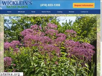 wickleinsnativeplants.com