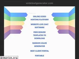 widetextgenerator.com