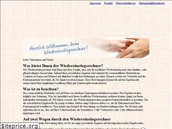 www.wiedereinstiegsrechner.de website price