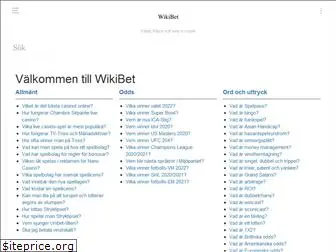 wikibet.se