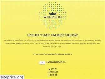 wikipsum.com