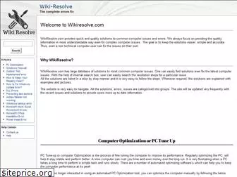 wikiresolve.com