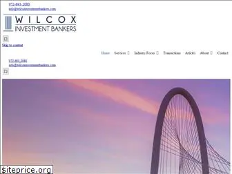 wilcoxinvestmentbankers.com