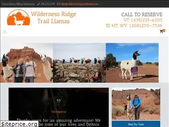 wildernessridgetrailllamas.com