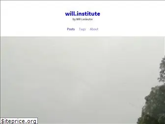 will.institute