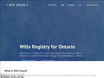 willcheck.ca