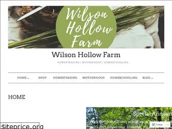 wilsonhollowfarm.com