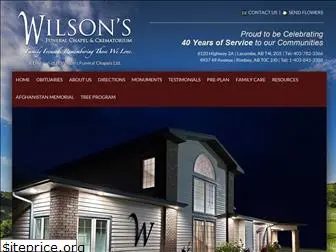 wilsonsfuneralchapel.ca