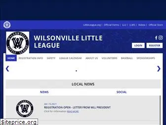 wilsonvillelittleleague.org