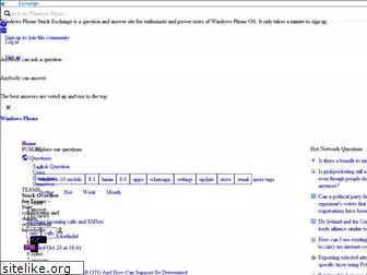 windowsphone.stackexchange.com