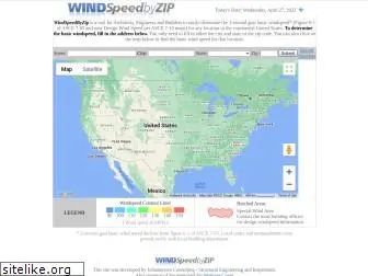 windspeedbyzip.com