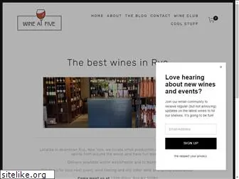 wineatfive.com