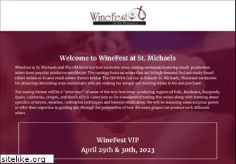 winefestatstmichaels.com