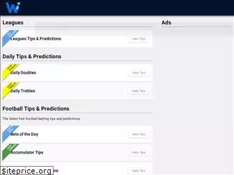 Wininbets Correct Score Tips