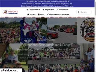 winonasteamboatdays.com