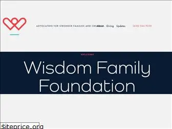 wisdomfamilyfoundation.org