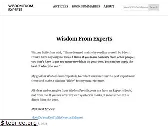 wisdomfromexperts.com