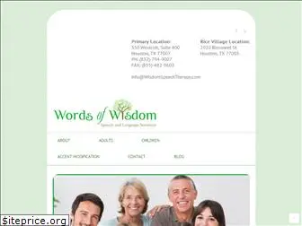 wisdomspeechtherapy.com