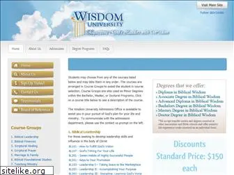 wisdomuniversityonline.org