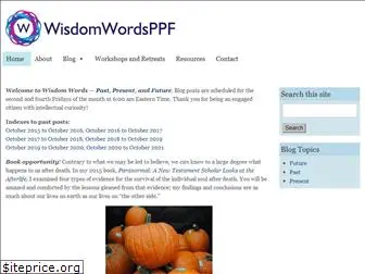 wisdomwordsppf.org