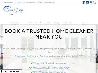 wisechoicecleaningcompany.com