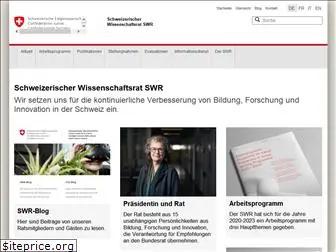 wissenschaftsrat.ch