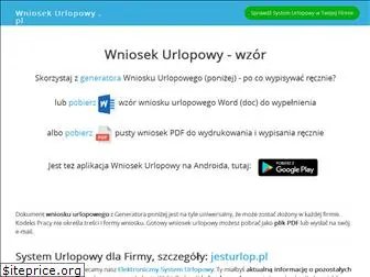 wniosekurlopowy.pl