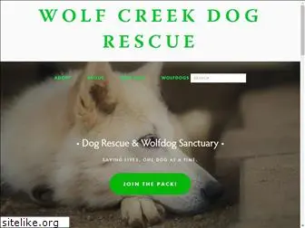wolfcreekdogrescue.com