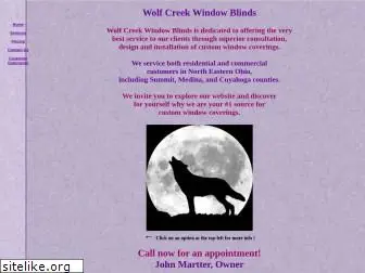 wolfcreekwindowblinds.com